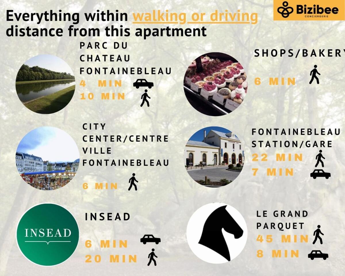 Le Saphir Easy Parking Comfort Leilighet Fontainebleau Eksteriør bilde
